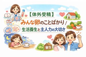 体外受精（IVF）で卵の質だけでなく生活養生と主人力の重要性を伝える漢方相談の記事アイキャッチ画像