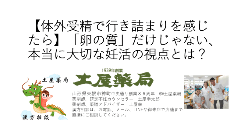 【体外受精で行き詰まりを感じたら】「卵の質」だけじゃない、本当に大切な妊活の視点とは？