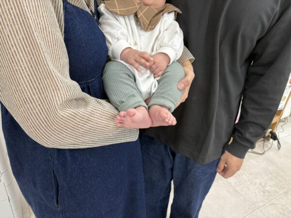 生後３か月の赤ちゃんと一緒に土屋薬局へご来店くださった、子宝相談のお客様ご夫妻